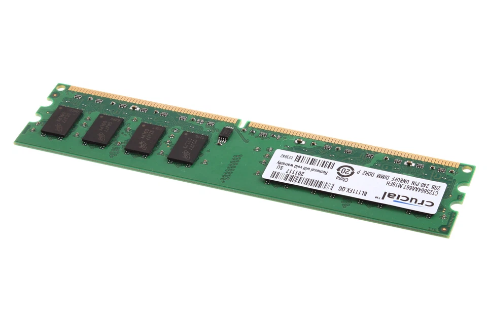 8GB Crucial 4pcs 2GB 2Rx8 PC2-5300U DDR2 667Mhz 240pin DIMM RAM Desktop Memory # - Image 4 of 4