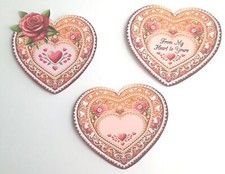 3D UPick Heart Love Rose My Heart to Yours Scrapbook Card Embellishment 3938