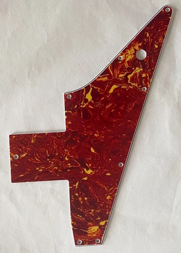 Guitar Pickguard For Gibson Explorer 76 Reissue.4-Ply Red Tortoise