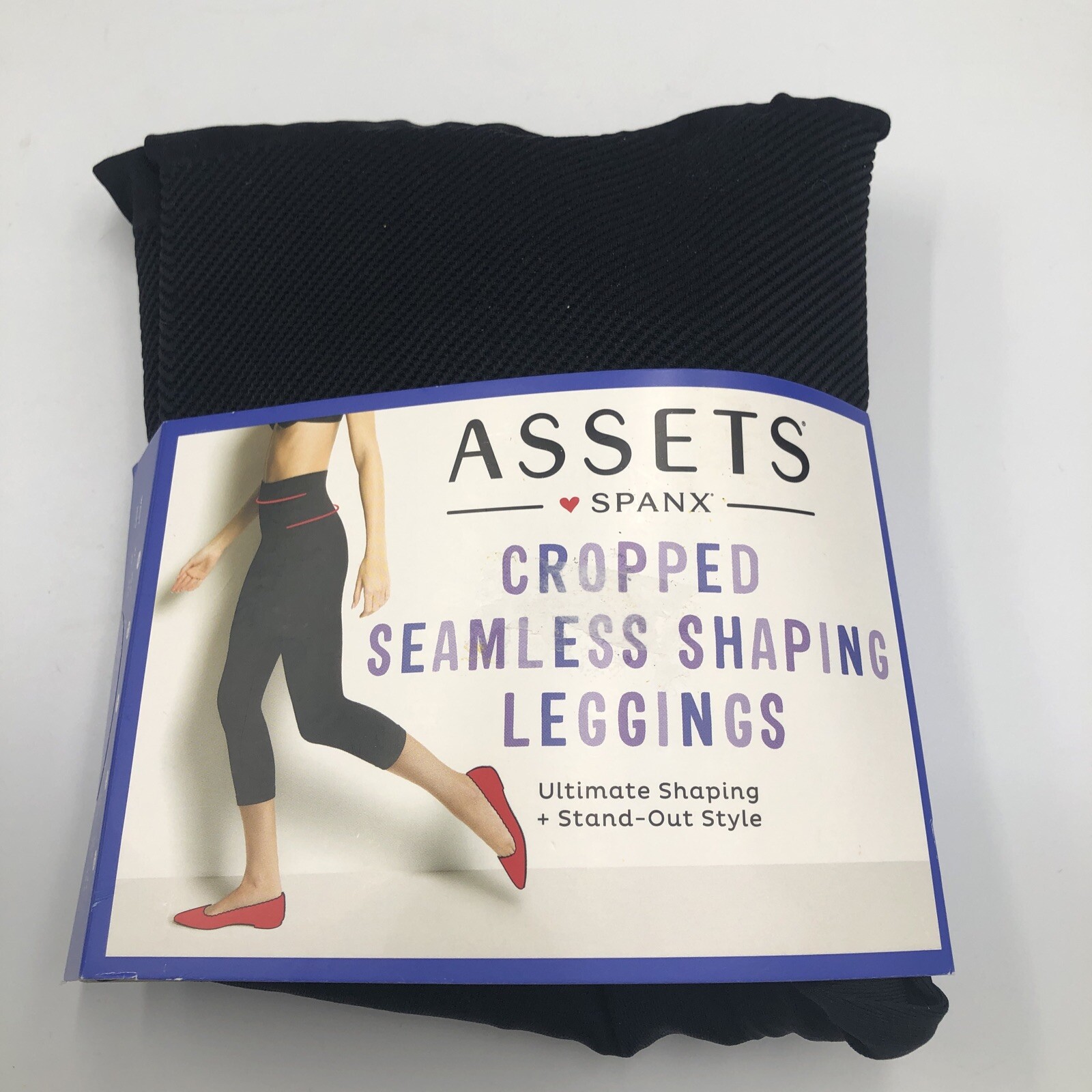 Spanx Assets Capri Cropped Leggings Size 1X Very Black 20338R Seamless  Shaping 843953410508 | eBay
