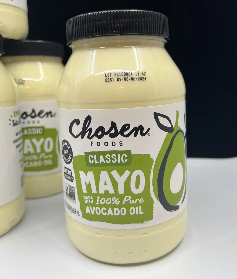Chosen Foods Avocado Oil Mayo 32oz 100% Pure NO SEED OILS Whole Food Avocado Oil - Image 4 of 4
