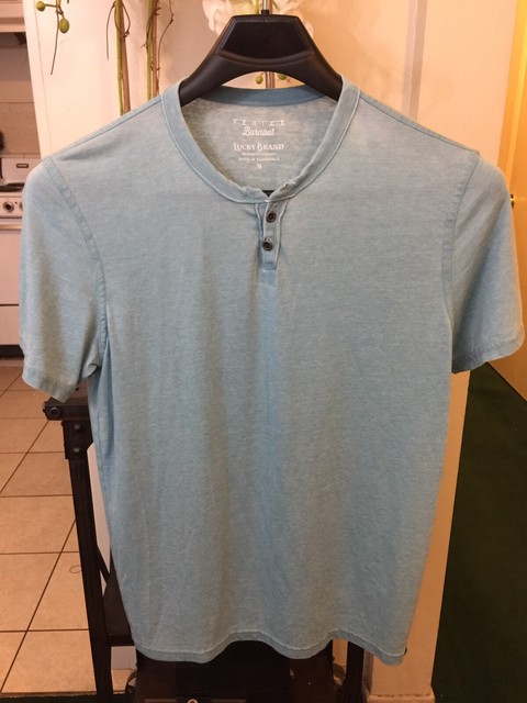 Venice Burnout Notch Tee Shirt Medium 