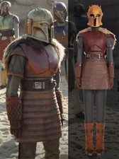 The Mandalorian The Armorer Cosplay Costume Outfits Star Wars Halloween Helmet