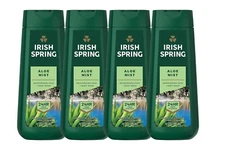 4 Pack Irish Spring Aloe Mist Body Wash, 20 Oz