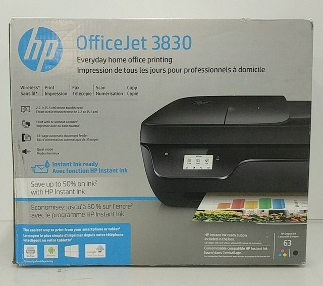 Hp Officejet 3830 Allinone Inkjet Printer For Sale Online 91A