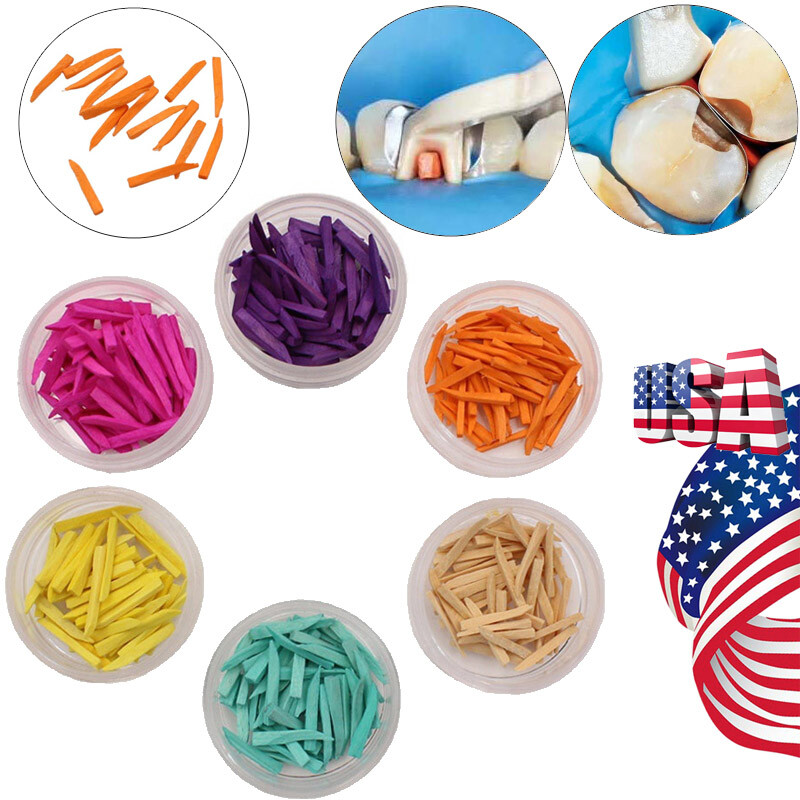 Lot De 50 Coins Dentaires En Bois - Pour Dentisterie, Orthodontie, Neuf