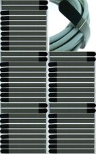 50 x Cable Hook and Loop FK 40cm x 40mm Black Hook and Loop Hook and Loop Cable Ties Tape Eyelet