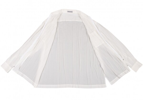 ISSEY MIYAKE MEN Wrinkle Pleated Zip Shirt Size XL(K-132693