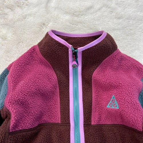 Nike ACG Sherpa Jacket Unisex Kids Size Small Multicolor Full Zip Therma-Fit - Picture 2 of 18