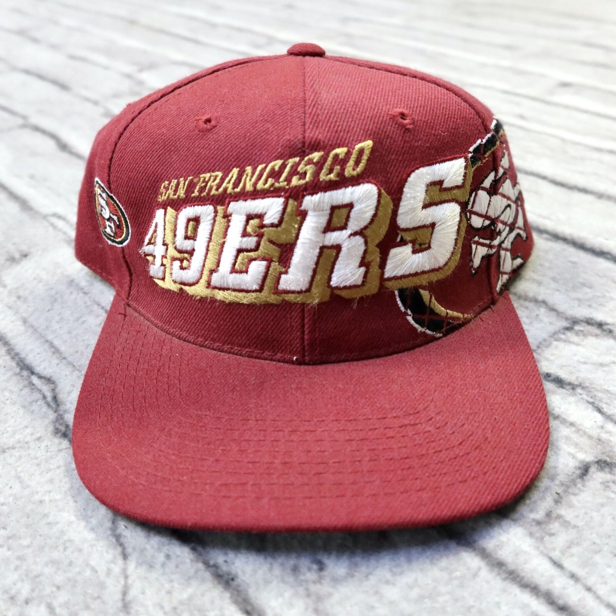 Vintage 90s San Francisco 49ers Wool Snapback Hat by Sports