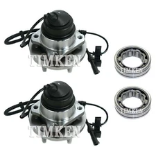 Front and Rear Wheel Bearings & Hubs Kit Timken For Lincoln Town Car RWD 03-04