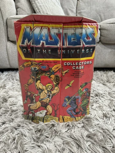 1984 Vintage He-Man Masters Of The Universe MOTU Red Carrying Case With 2 Trays