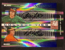 2008 Donruss Elite #CTC-7 Blake Tekotte/Mark Sobolewski College Ties Auto /25