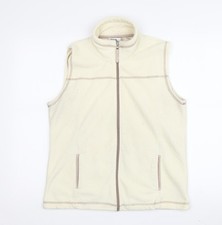 Amoretti Women's Ivory Waistcoat, Size S, Casual Sleeveless