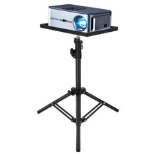 Portable Projector Stand Laptop Tripod Adjustable Height 43.3 In Anti-Slip