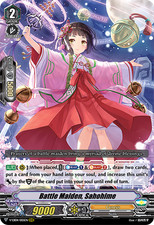Vanguard TCG card V-EB04/005EN RRR Battle Maiden, Sahohime The Answer of Truth