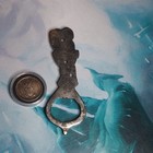 Vintage plated Metal Beer Bottle Opener "the lovers" Breweriana Design  — photo 3