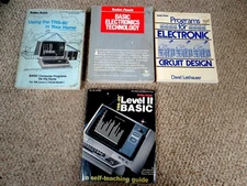 Radio Shack Books qty of 4 - TRS80 books Hardward / Software