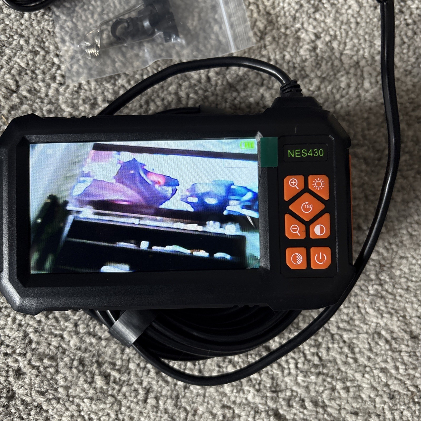 Endoscope 5m Borescope, Endoscope Camera with Light, 1080P HD Inspection Camera,