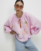 River Island Womens Shirt in Pink Size S
