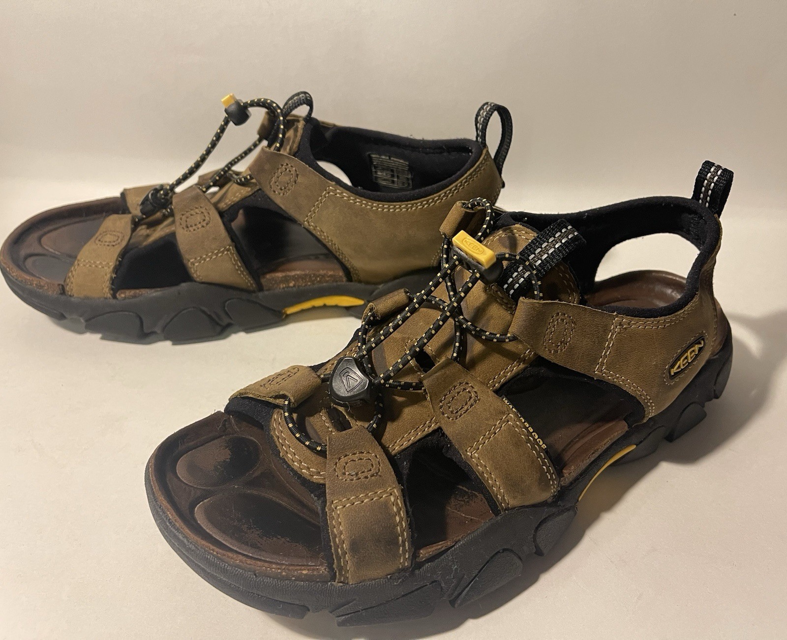 KEEN Sarasota scarpe con cinturino donna marrone pelle slingback sandalo da trekking 8