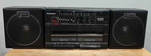 VTG Panasonic RX-CW42 Portable Stereo AM FM Cassette Tape Player WORKING *NICE*