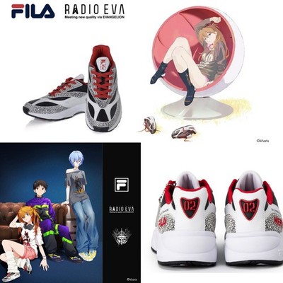 VENOM x Evangelion shoes Unit 2 Asuka Model FILA | eBay