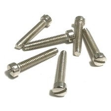 US Humbucker / P90 Guitar Pickup Pole Piece Fillister Screws Nickel 6pcs