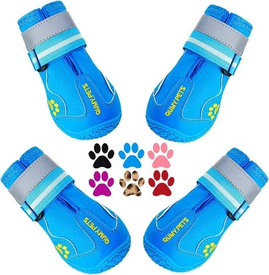 QUMY Dog Shoes for Large Dogs, NEW IN BOX BLUE SIZE 5 563 - Image 1 of 3