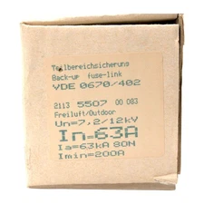 WICKMANN 63A HH SUB-RANGE FUSES ACCORDING TO VDE 0670/402