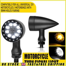 LED Blinker Turn Signal 2x Fit Suzuki Boulevard S40 C50 M50 M90 Tail Light Black