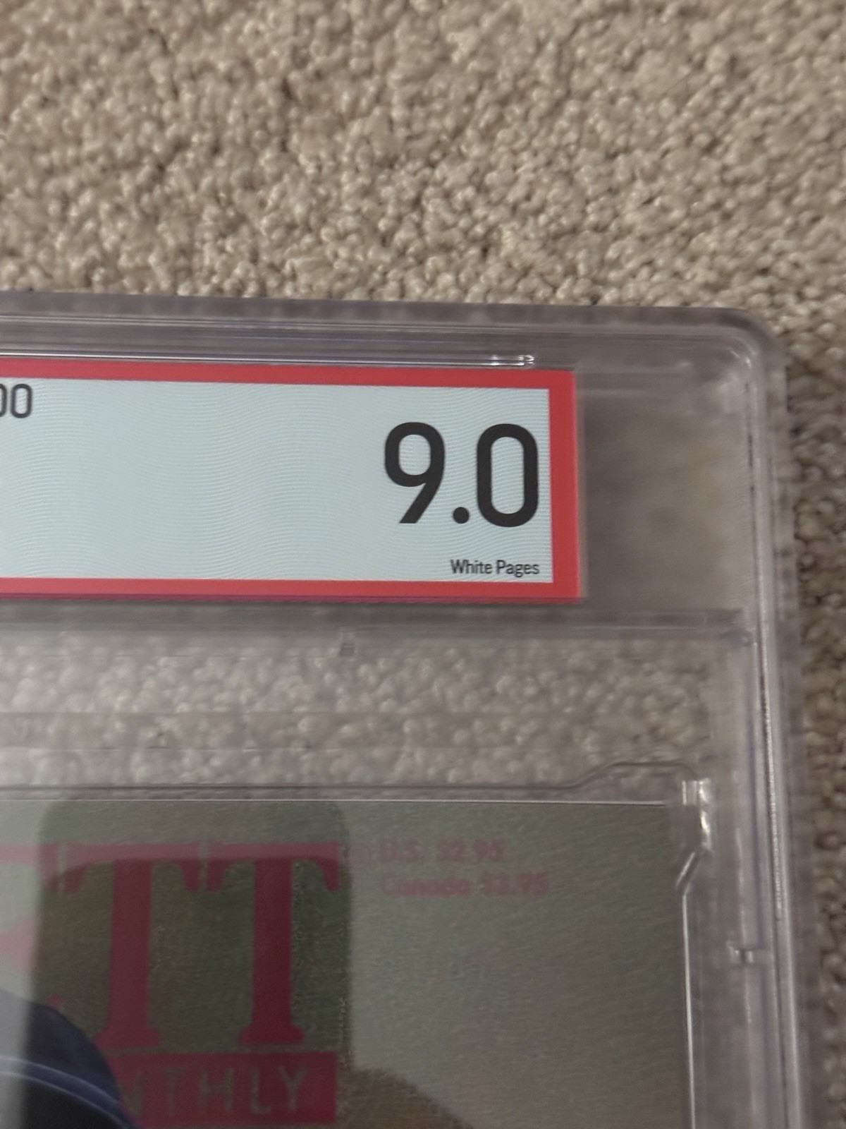 Beckett Baseball Card Monthly Magazine #100 Jackie Robinson Cover Graded PSA 9.0 view 3
