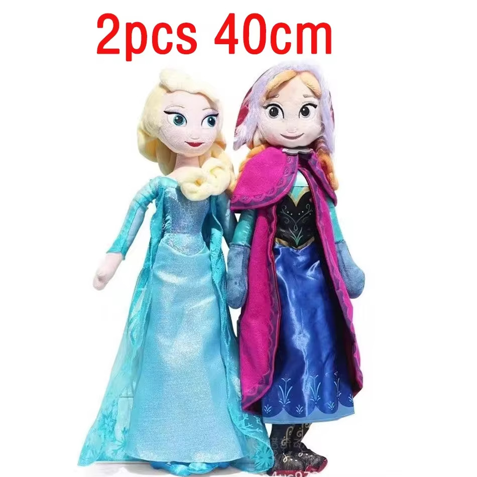 16" inches Disney Frozen Movie Queen Elsa & Anna Plush Soft Doll Gift Collection