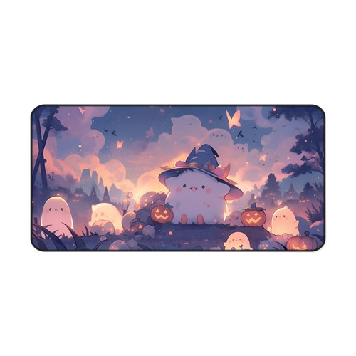 Enchanted Halloween Desk Mat | Cute Ghosts and Pumpkins | Office Decor - Afbeelding 11 van 11
