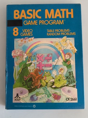 ATARI 2600 RARE Basic Math CX 2661 see pictures for all details 