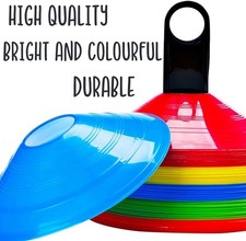 Football Cones Training Marker Sports Markers Disc Soccer Rugby Plastic sets UK