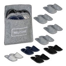 Gästehausschuhe Hausschlappen Gästeschuhe Gästepuschen Filzpantoffeln 6 Paar