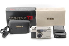 Perfect Top MINT in Box Contax T2 Titan Silver 35mm Point Shoot Film JAPAN