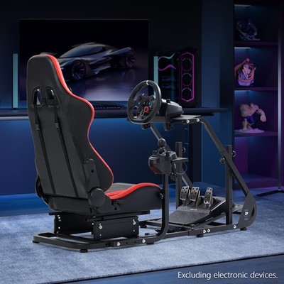 Supllueer Racing Simulator Cockpit &Gaming Seat Fits Fanatec Logitech G923 G920