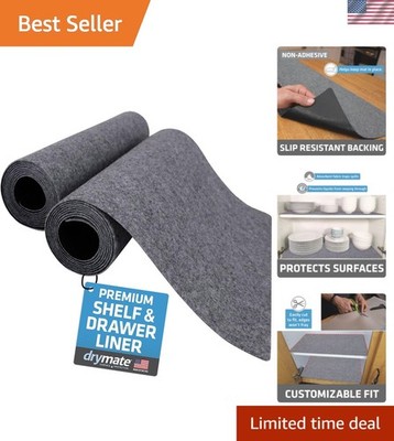 Luxury Shelf & Drawer Liner, Thick Cushioned Fabric, Non-Adhesive, Absorbent,...