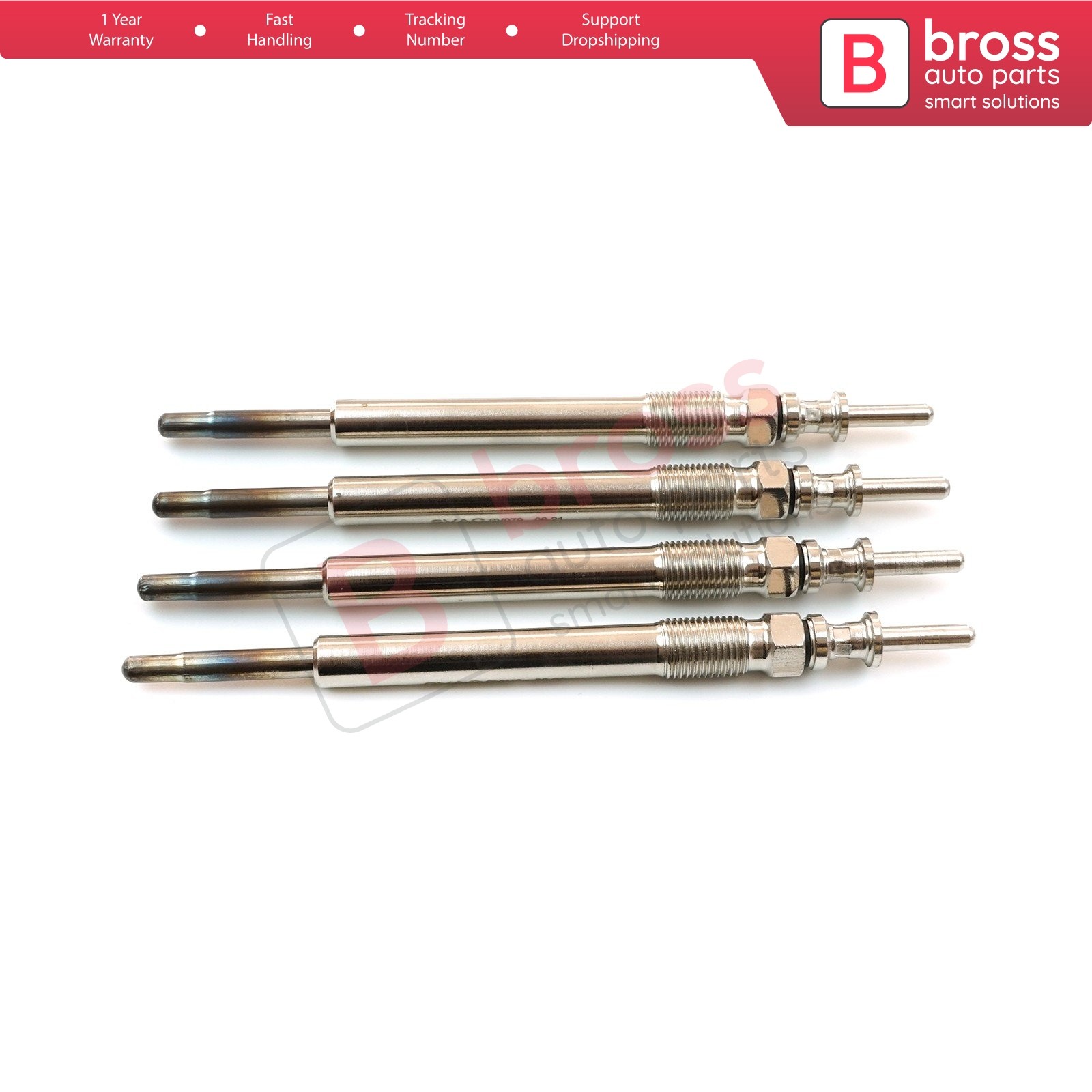 4 Pieces Glow Plug Auxiliary Heater 1214033 91196669 5344502 for Opel Saab 11 V