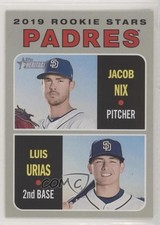 2019 Topps Heritage Rookie Stars Jacob Nix Luis Urias #262 d1f