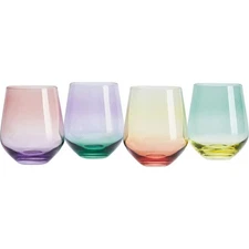 Mikasa 5296485 Chroma Stemless Wine Glasses