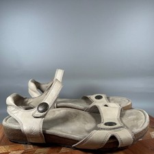 Taos Louise Stone Leather Adjustable Strap Sandals Womens 10 Euro 41 RLOU-13089