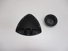 Unique Black Aero Design RV ATV Cycle Truck Cargo Work Trailer Side Air Vent