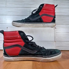 Vans X The North Face Sk8 Hi Shoes Mens Size 11.5 Black Red High Top MTE Skate