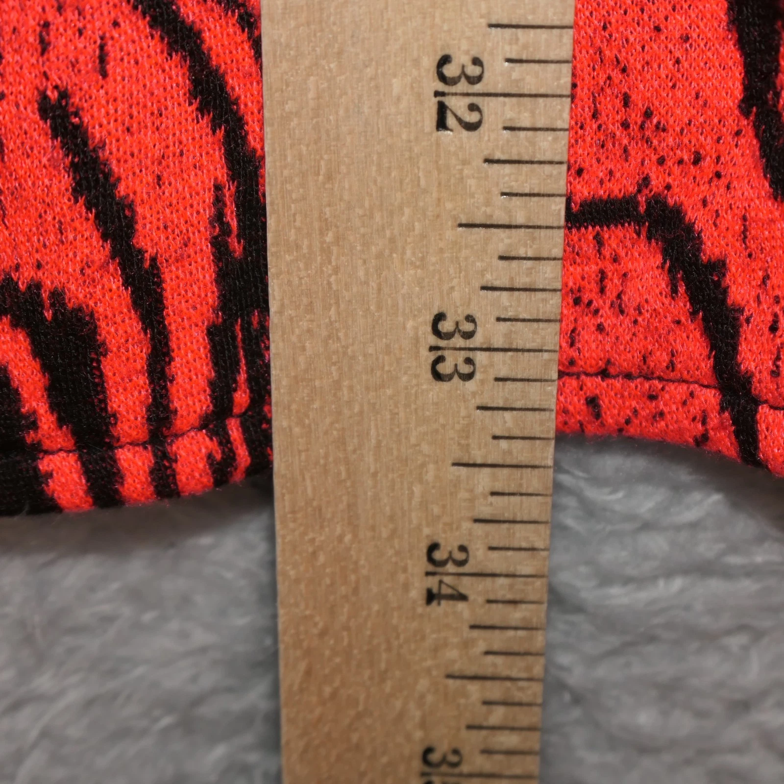 UNDERCOVER Abito Victorias Secret Fit Svasato Maglia Donna S Arancione Stampa Animalier Grande Gatto Zebra