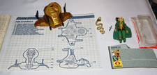 VTG 1986 GI Joe Serpentor Figure w Air Chariot UNBROKEN blueprints 100  complete