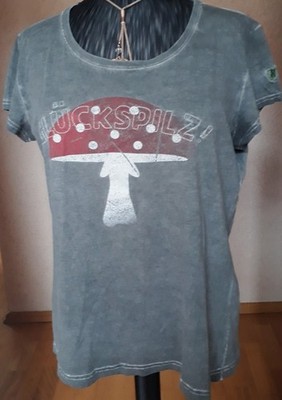 ADELHEID Da.Marken GLÜCKSPILZ Shirt Grau Verwaschen GRM NP:29,99 s.Maß!Getr.gut