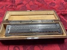 Vintage 1950s M. Hohner Chromonica 270 16 Hole Fabriqu en Allemagne Case